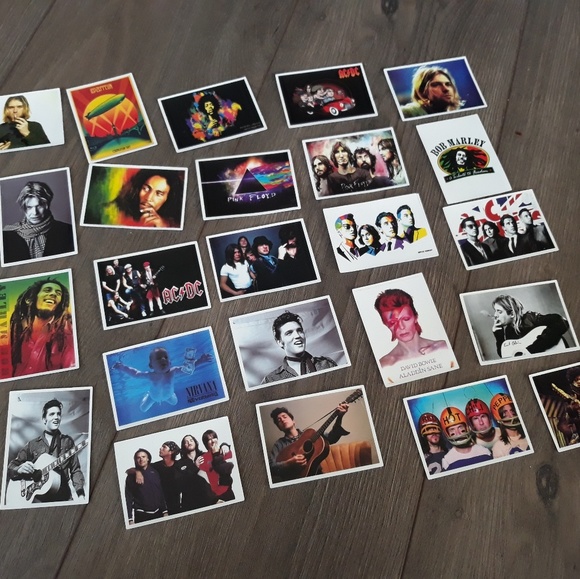 Accessories - New rock music stickers set of 25